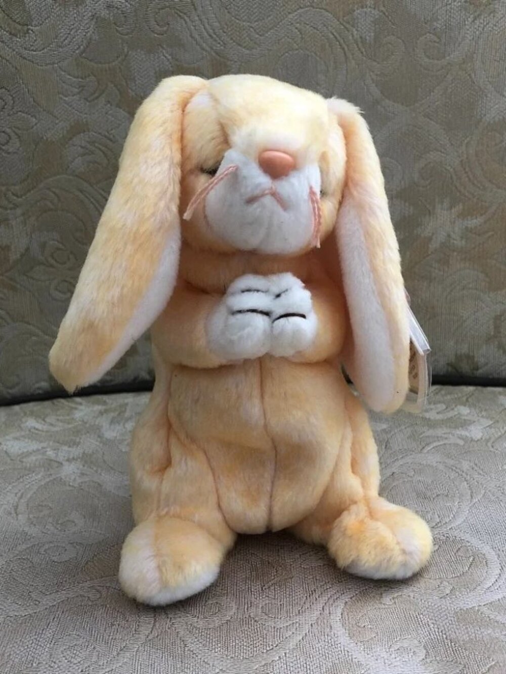 Ty Beanie Baby - Grace - Praying Rabbit - 2000